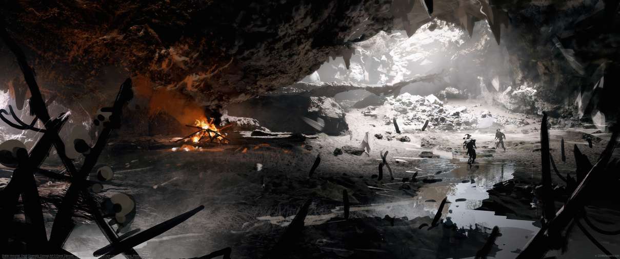 Diablo Immortal: Druid Cinematic Concept Art ultra ancha fondo de escritorio