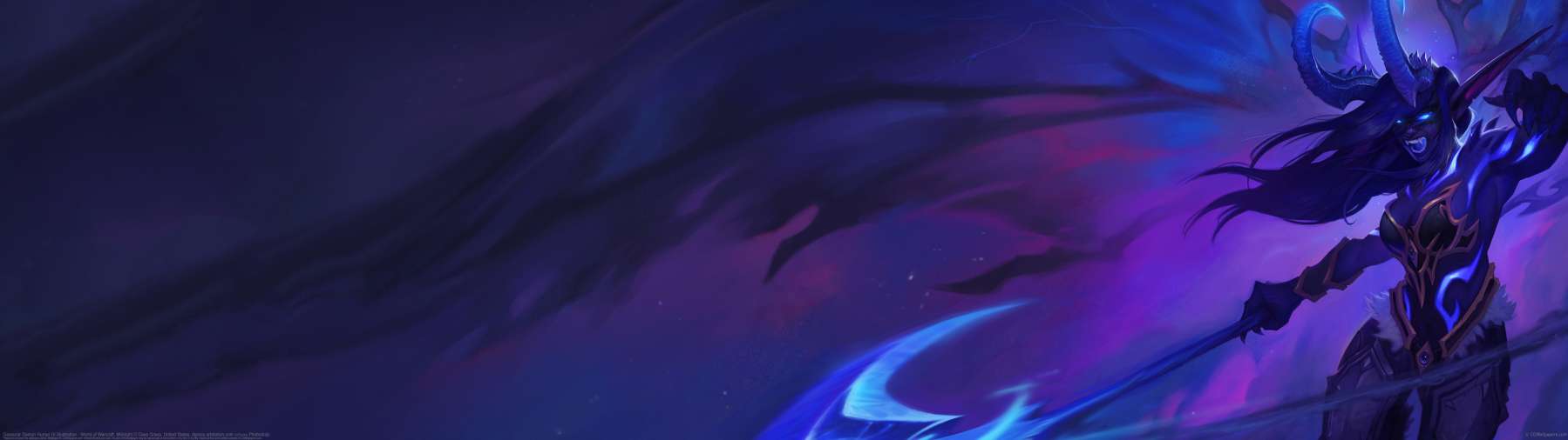 Devourer Demon Hunter UI Illustration - World of Warcraft: Midnight ultra ancha fondo de escritorio