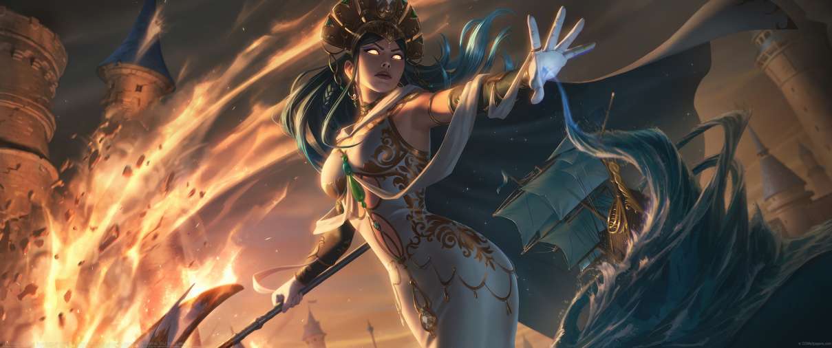 Lana Solaris - Splash Commission ultra ancha fondo de escritorio