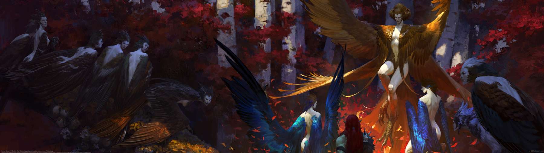 Harpy Queen ultra ancha fondo de escritorio
