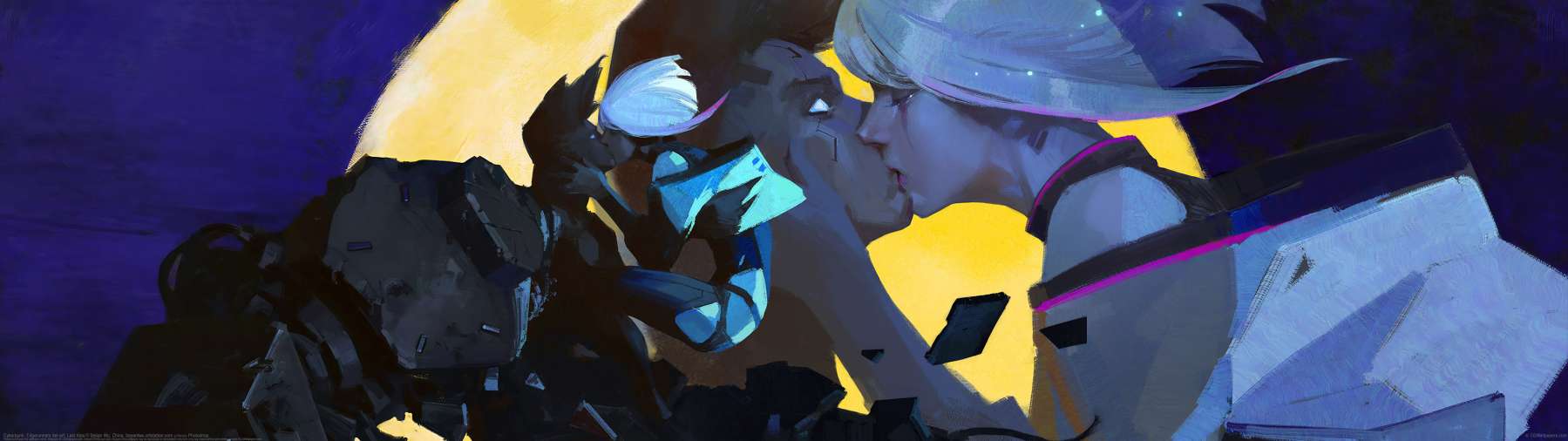 Cyberpunk: Edgerunners fan art ultra ancha fondo de escritorio