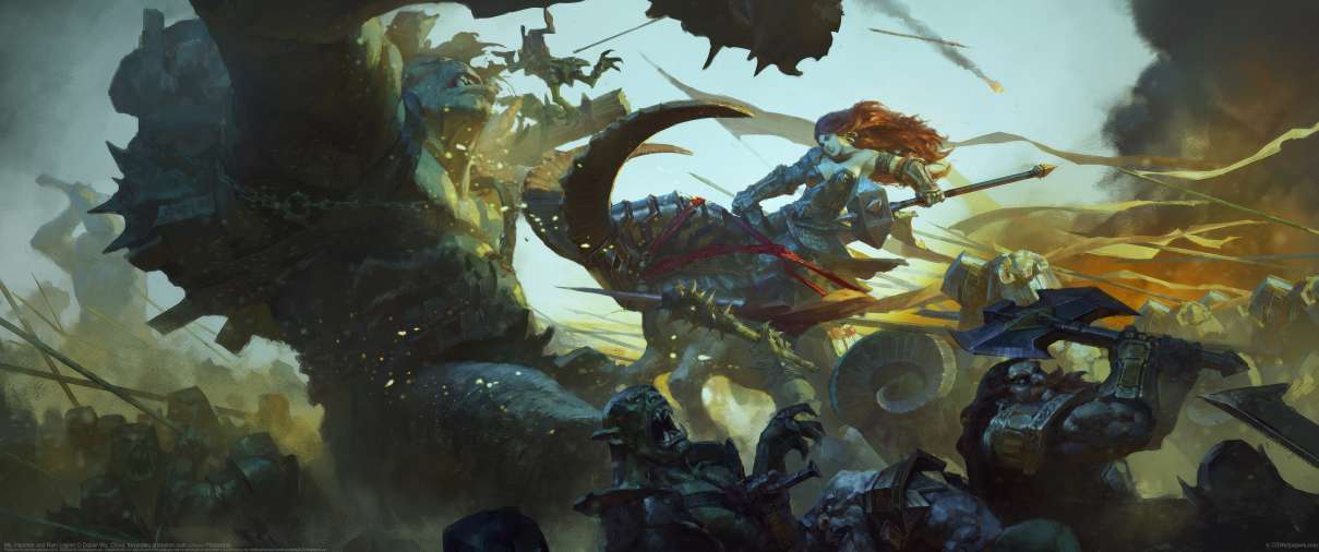 Ms. Hammer and Ram Legion ultra ancha fondo de escritorio