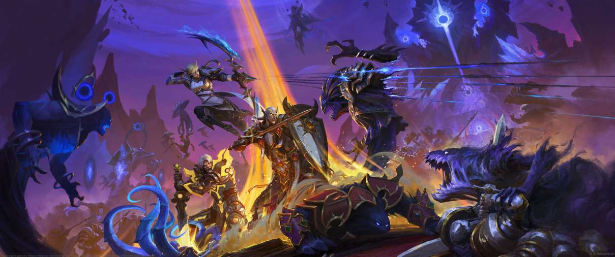 World of Warcraft Midnight 12.0 Key Art Series ultra ancha fondo de escritorio