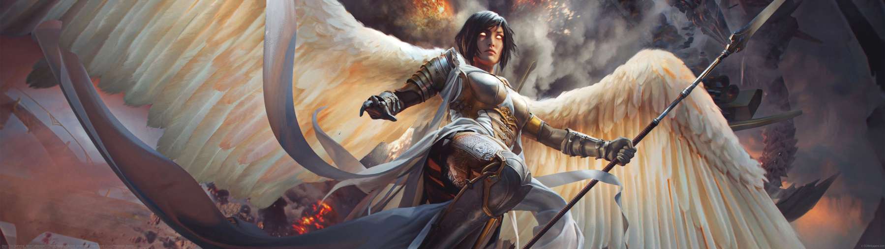 Magic The Gathering: Serra Faithkeeper ultra ancha fondo de escritorio