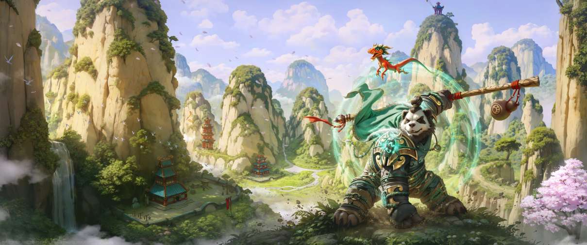 Mists of Pandaria Classic ultra ancha fondo de escritorio