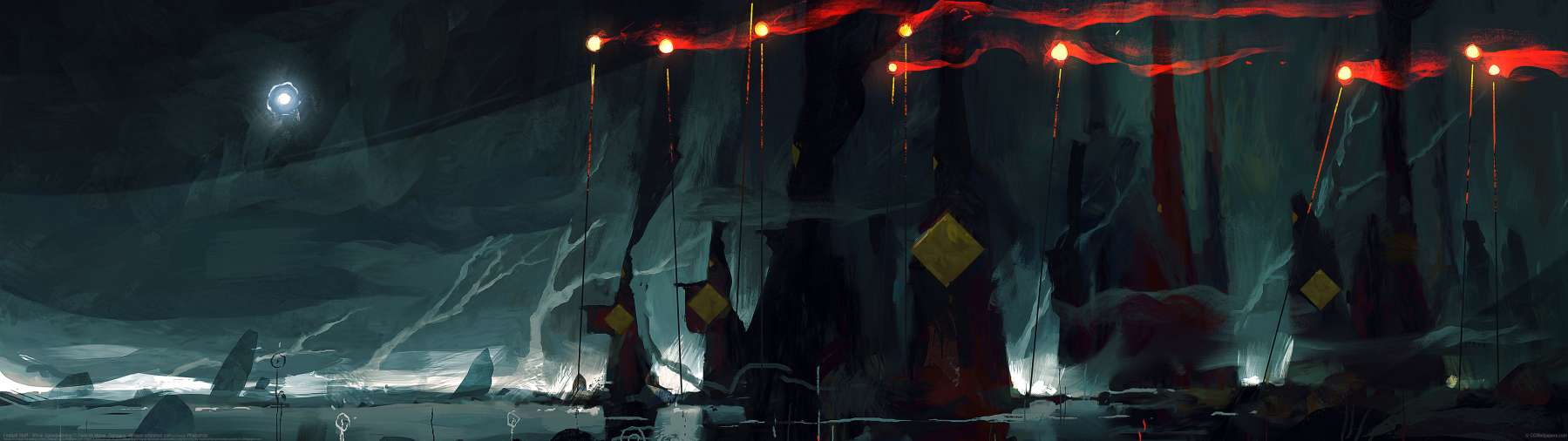 Fireball Staff - 30min Speedpainting ultra ancha fondo de escritorio