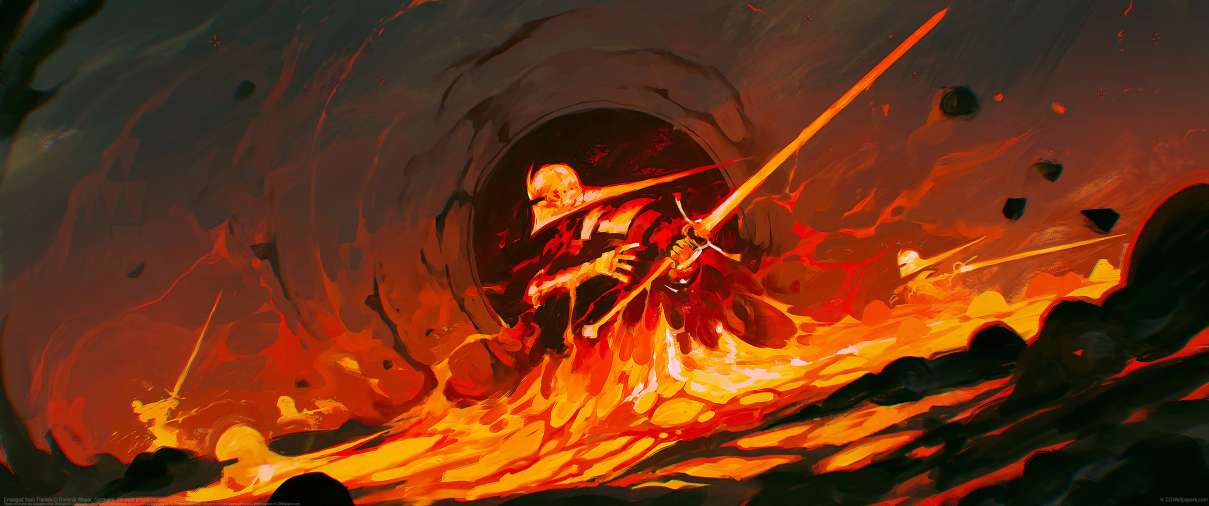 Emerged from Flames ultra ancha fondo de escritorio