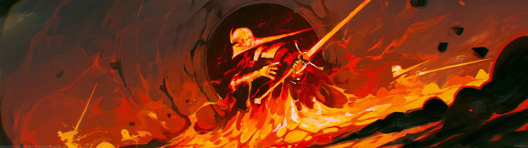 Emerged from Flames ultra ancha fondo de escritorio