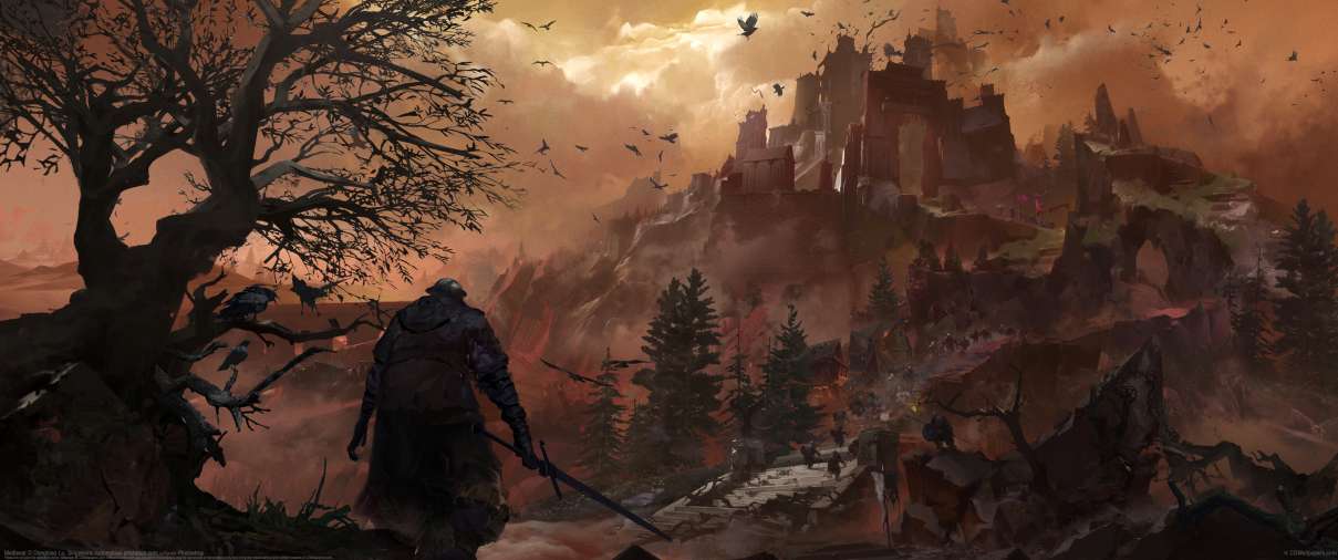 Medieval ultra ancha fondo de escritorio
