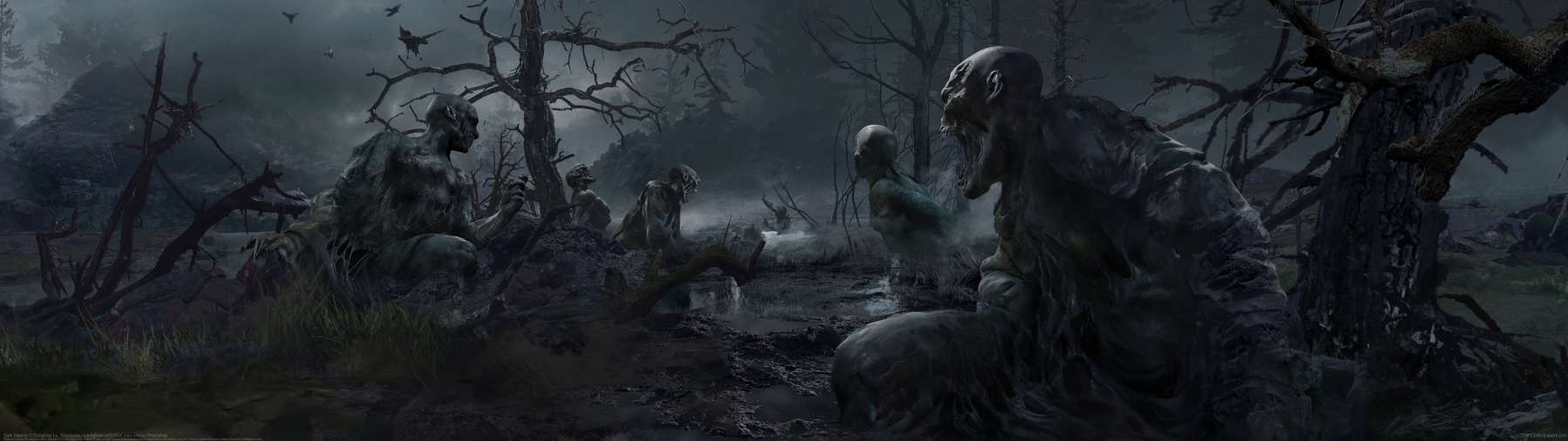 Dark Swamp ultra ancha fondo de escritorio