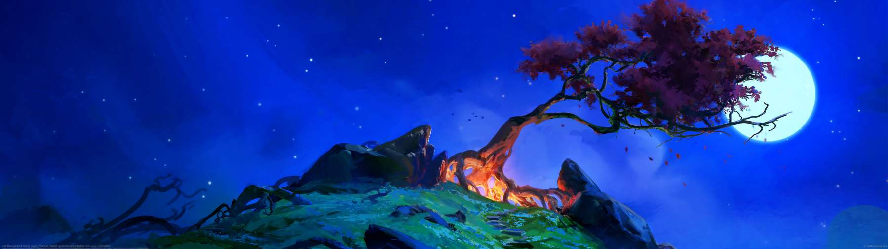 Red Tree paintover trial ultra ancha fondo de escritorio