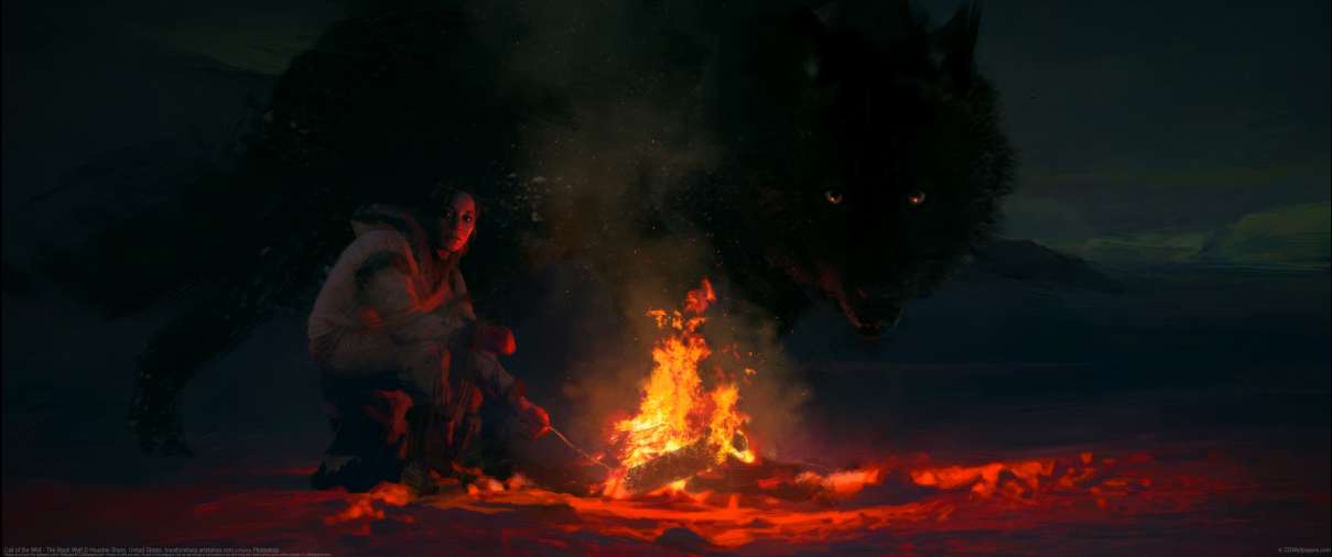 Call of the Wild - The Black Wolf ultra ancha fondo de escritorio