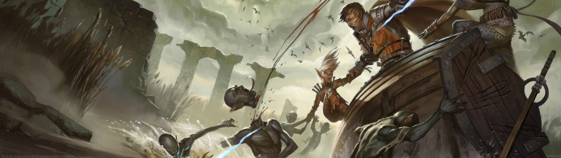 Pathfinder: War for the Crown cover art ultra ancha fondo de escritorio