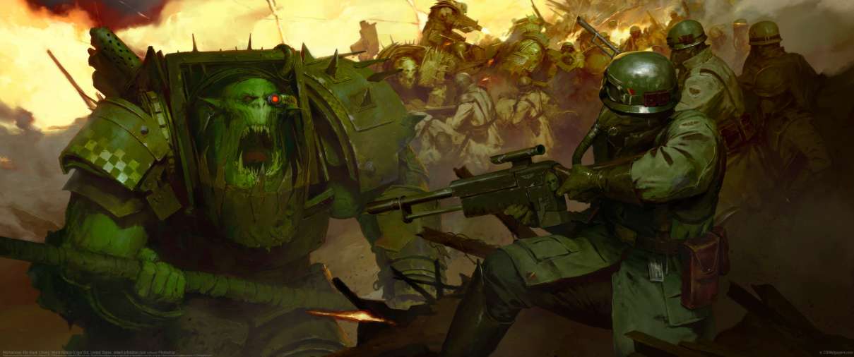 Warhammer 40k Black Library: World Ablaze ultra ancha fondo de escritorio