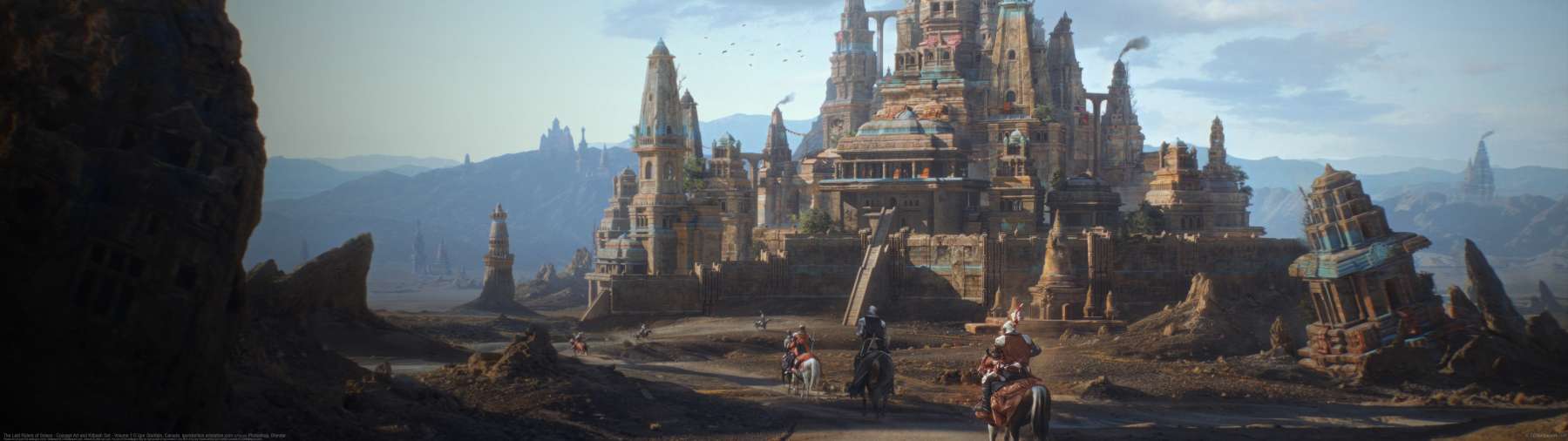 The Last Riders of Solara - Concept Art and Kitbash Set - Volume 1 ultra ancha fondo de escritorio