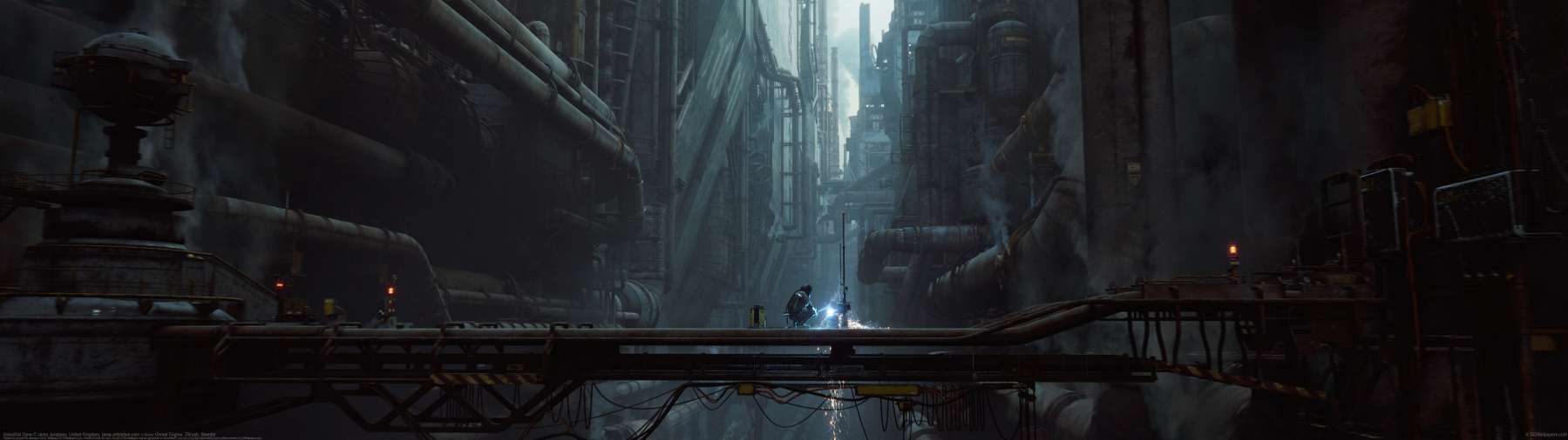 Industrial Zone ultra ancha fondo de escritorio