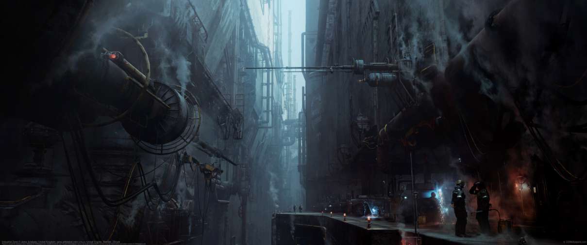 Industrial Zone ultra ancha fondo de escritorio
