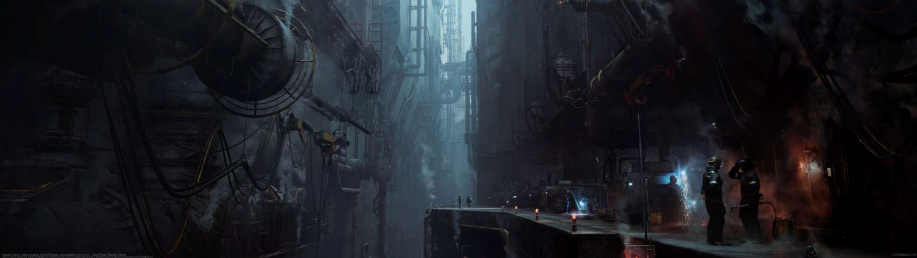 Industrial Zone ultra ancha fondo de escritorio