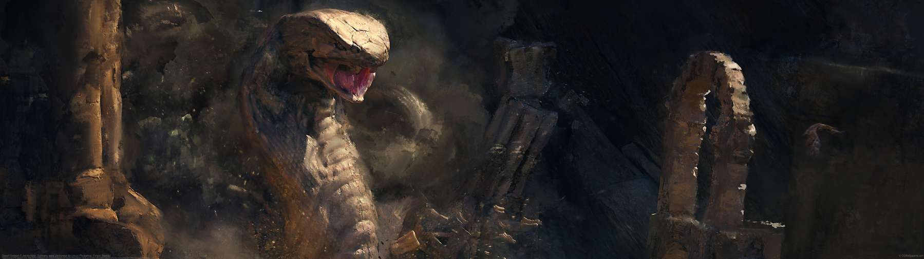 Desert Serpent ultra ancha fondo de escritorio