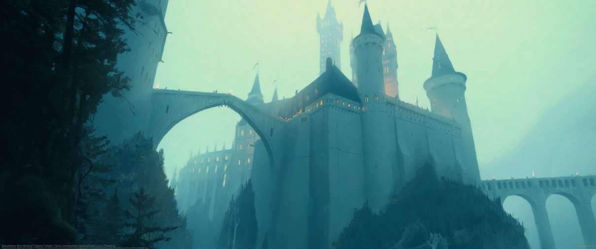 Beauxbtons Misty Morning ultra ancha fondo de escritorio