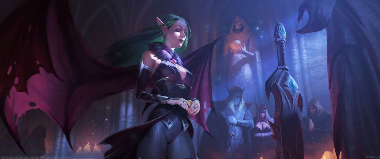 Evelyn Dark Cathedral ultra ancha fondo de escritorio