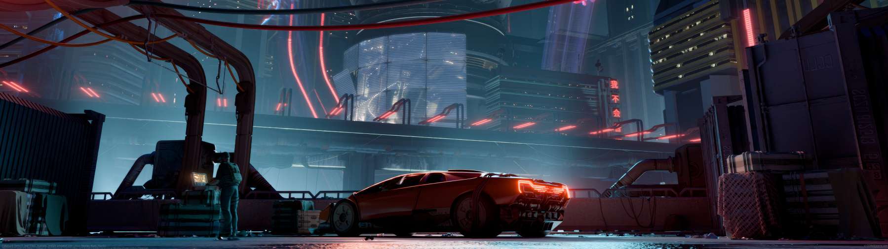 Cyberpunk Demo ultra ancha fondo de escritorio
