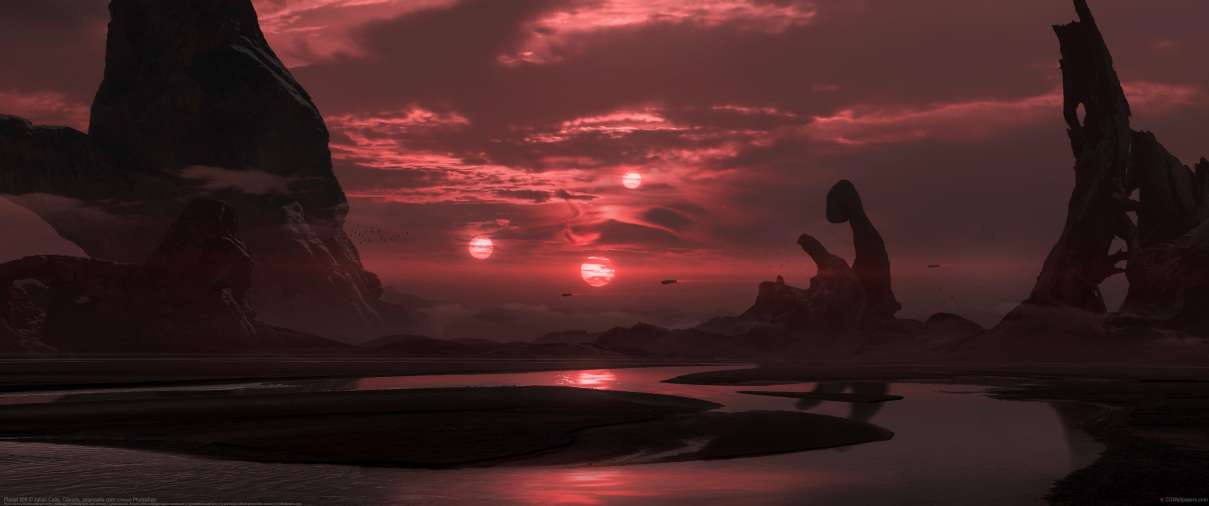 Planet 300 ultra ancha fondo de escritorio
