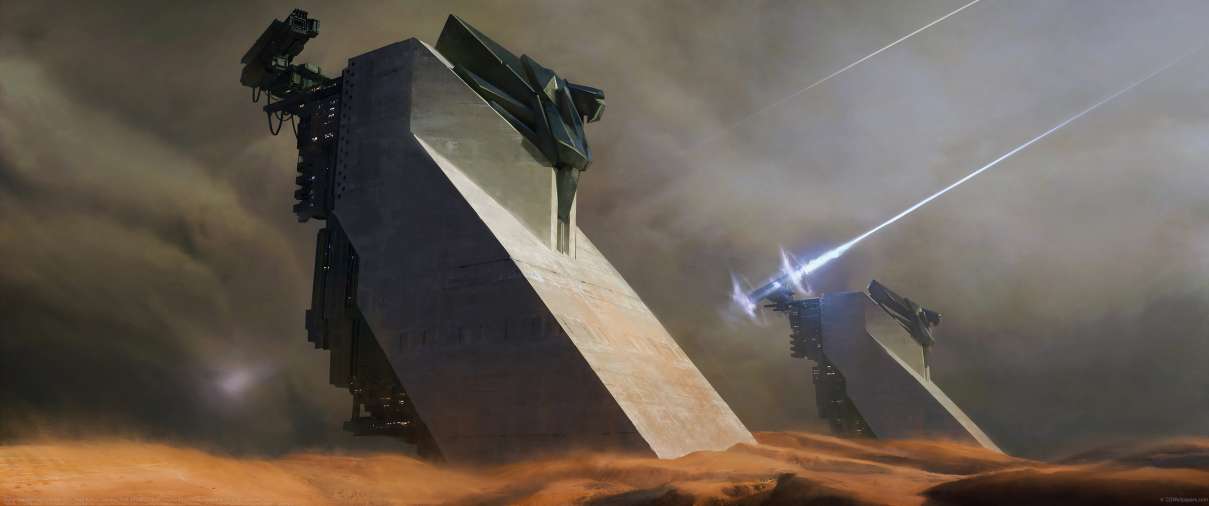 Dune: Awakening Concept Art ultra ancha fondo de escritorio