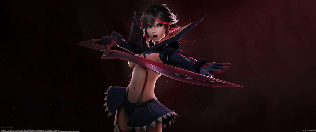 Ryuko v2.0 ultra ancha fondo de escritorio