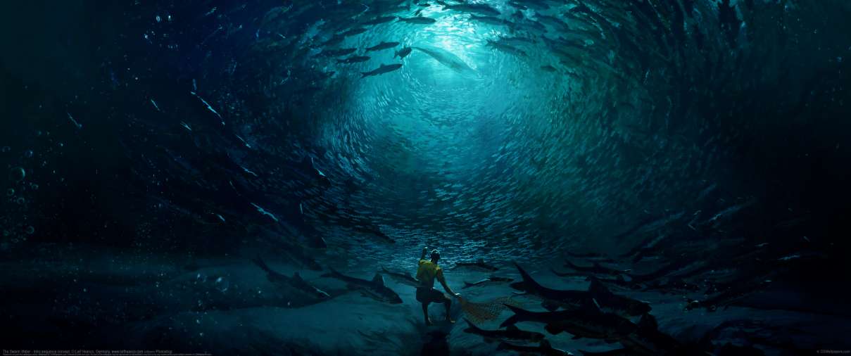 The Swarm Water - Intro sequence concept. ultra ancha fondo de escritorio