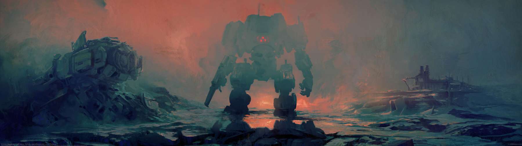 Armored Core fan art ultra ancha fondo de escritorio