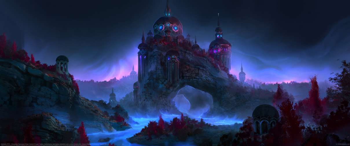Alchemy RPG - Chrysalea Ourro and Origin District ultra ancha fondo de escritorio