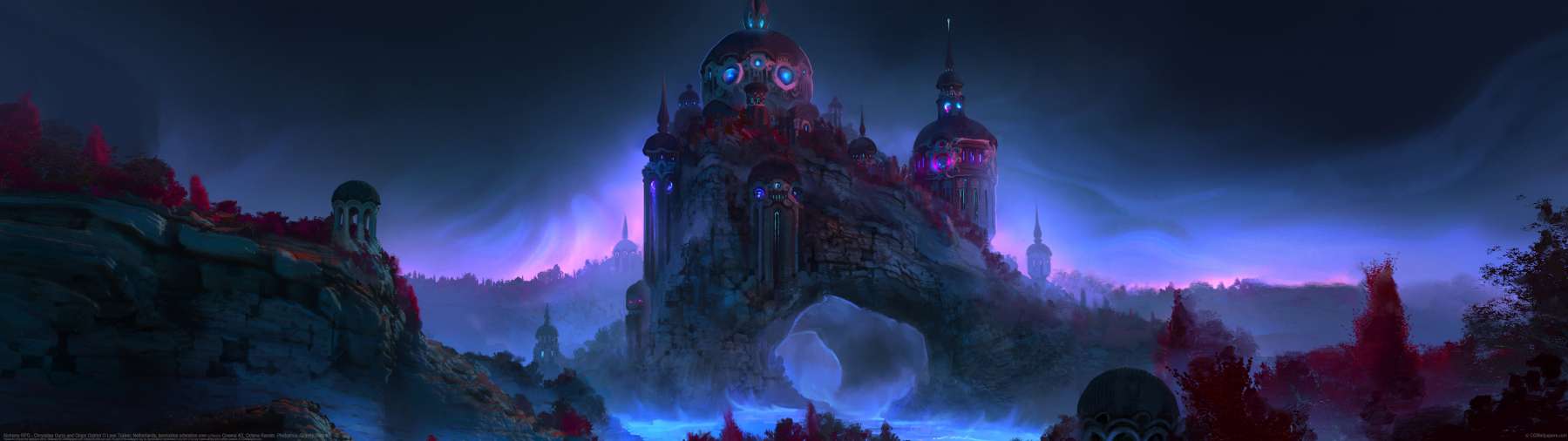 Alchemy RPG - Chrysalea Ourro and Origin District ultra ancha fondo de escritorio