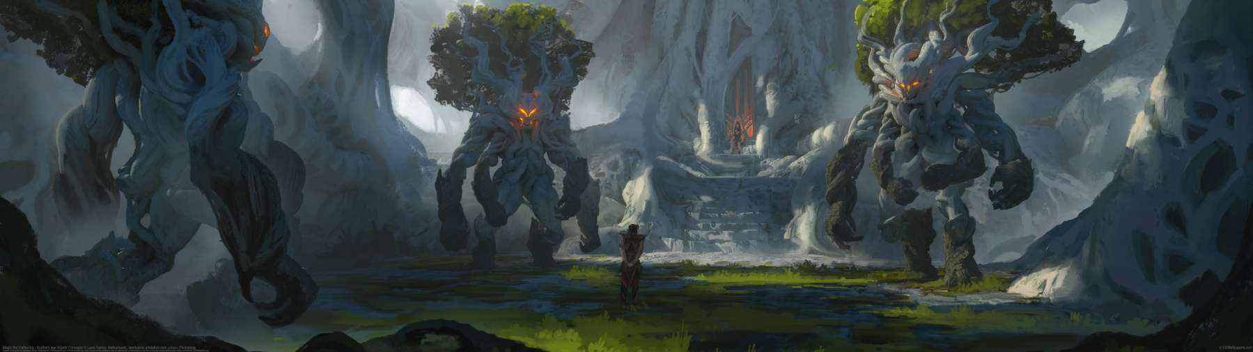 Magic the Gathering - Brothers war Argoth Concepts ultra ancha fondo de escritorio