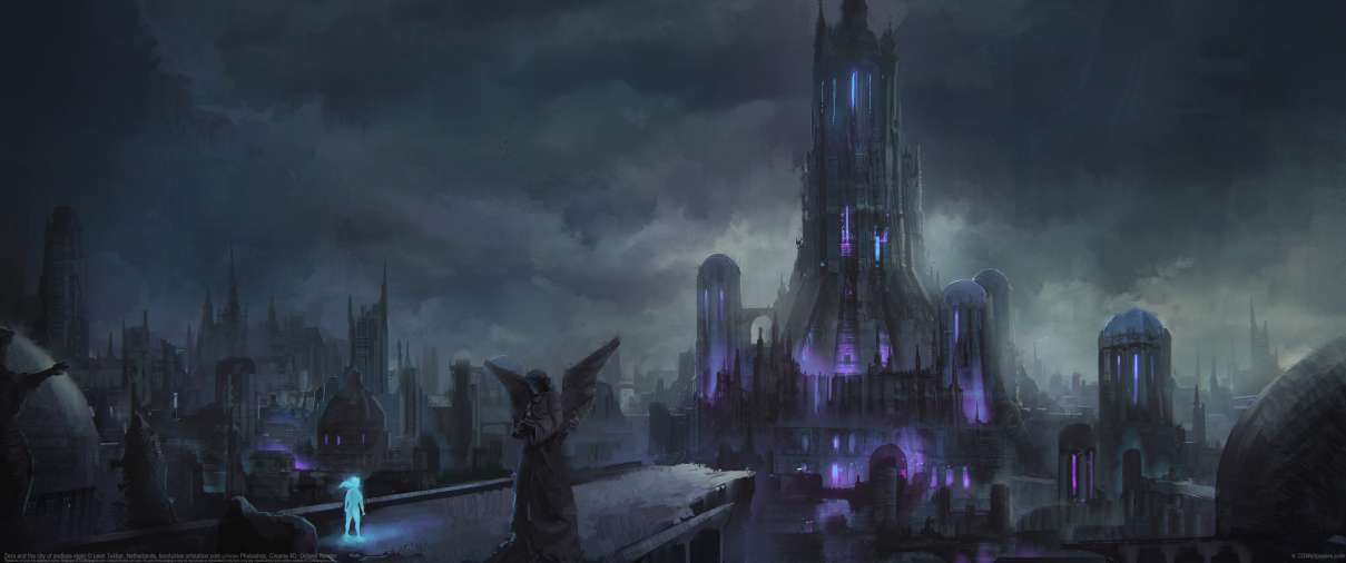 Zera and the city of endless night ultra ancha fondo de escritorio