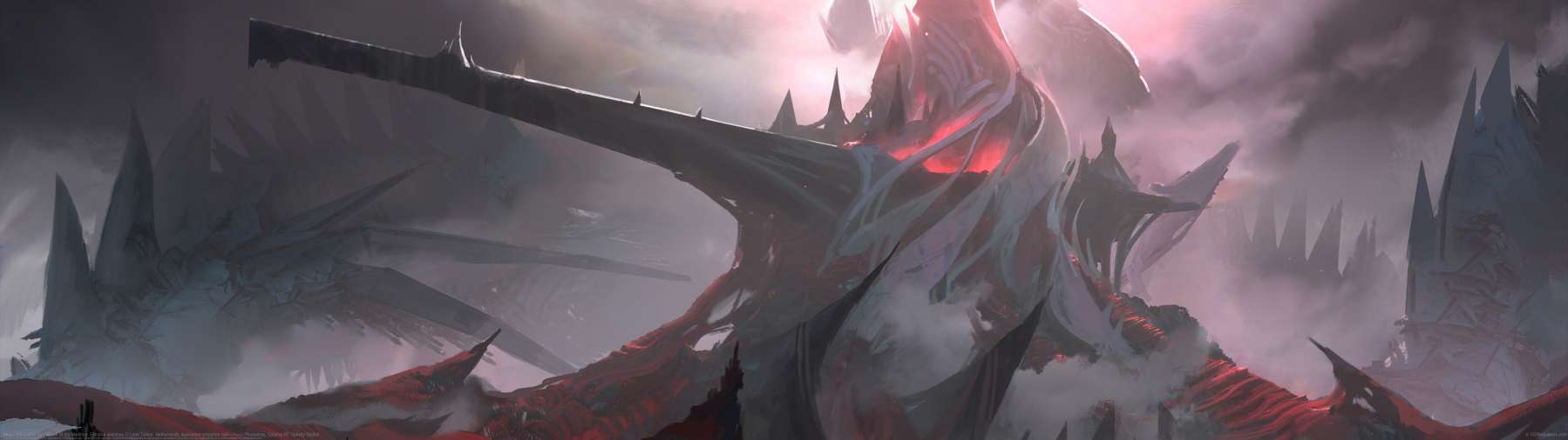 Magic the Gathering - March of the Machine: Eldraine sketches ultra ancha fondo de escritorio