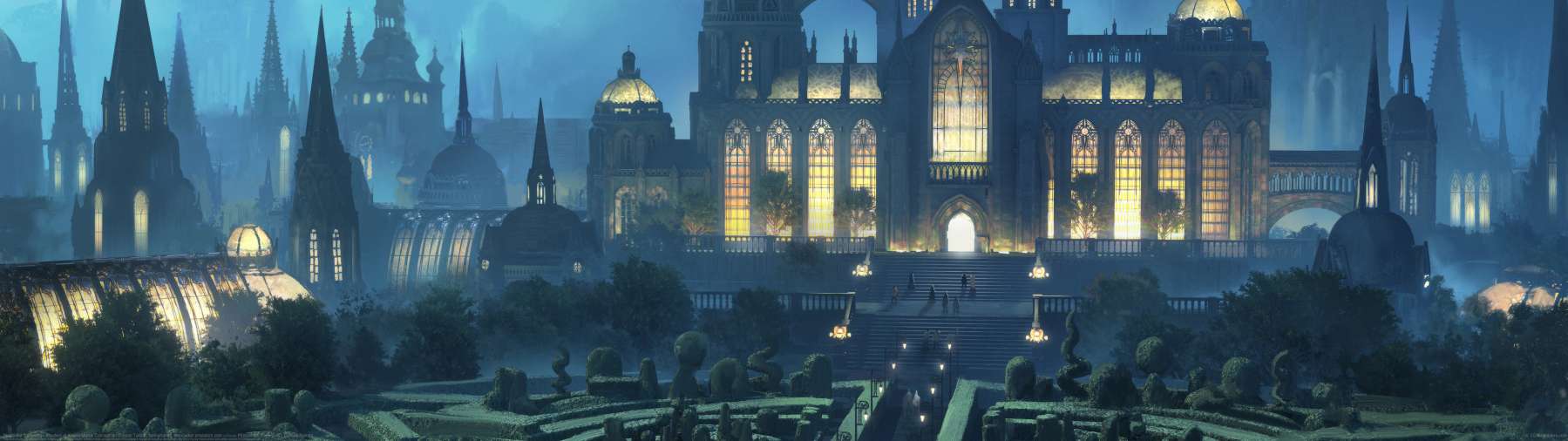Magic the Gathering - Murders at Karlov Manor Concept art ultra ancha fondo de escritorio