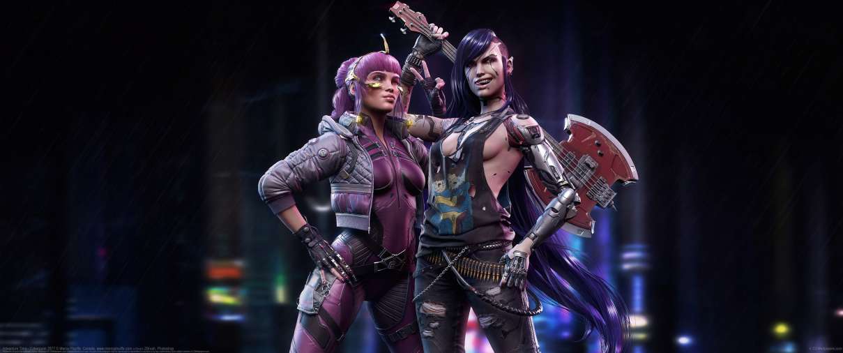Adventure Time - Cyberpunk 2077 ultra ancha fondo de escritorio