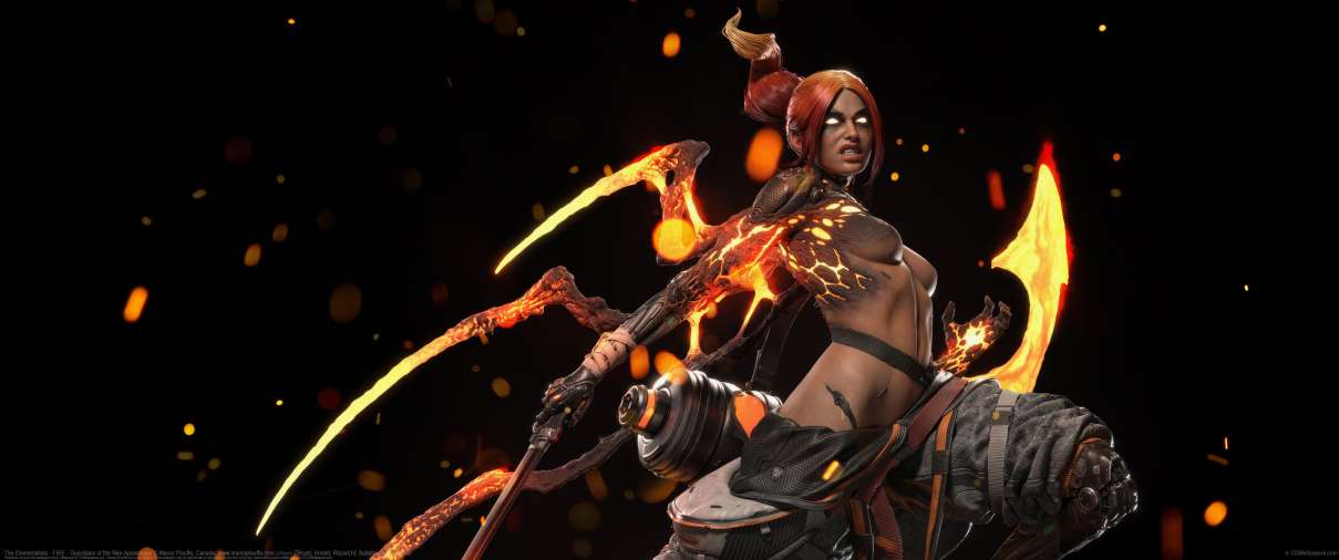 The Elementalists - FIRE - Guardians of the Neo-Apocalypse ultra ancha fondo de escritorio