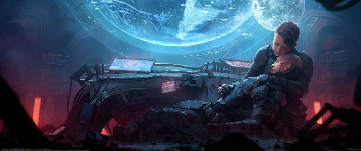 Plasma Rain ultra ancha fondo de escritorio