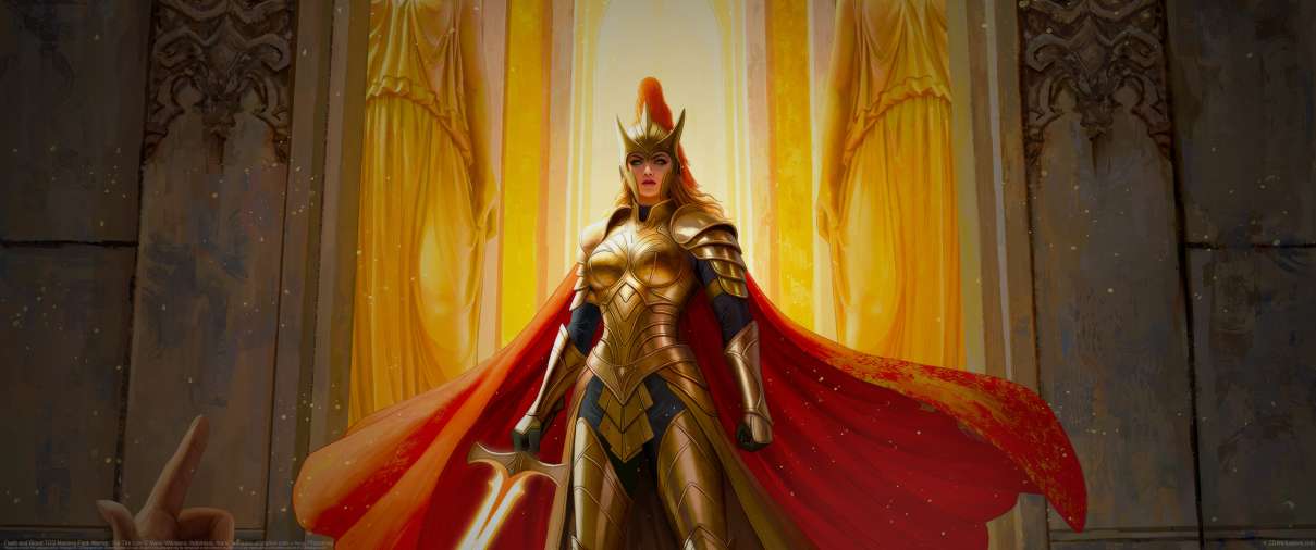 Flesh and Blood TCG Mastery Pack Warrior: Toe The Line ultra ancha fondo de escritorio