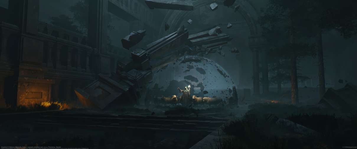 Shepherd ultra ancha fondo de escritorio