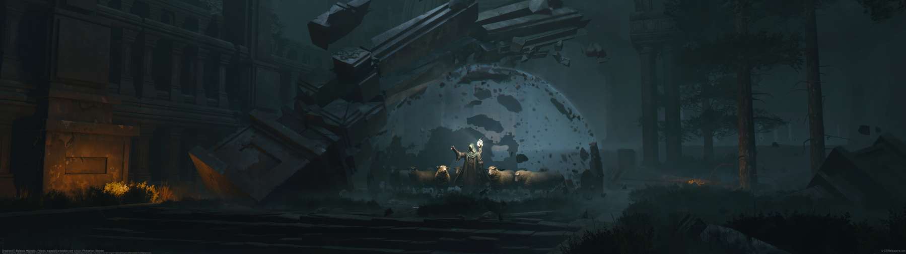 Shepherd ultra ancha fondo de escritorio