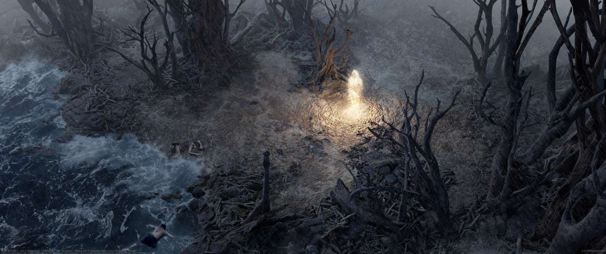 Path of Exile 2 - Act 3 Explorations: Riverbank ultra ancha fondo de escritorio