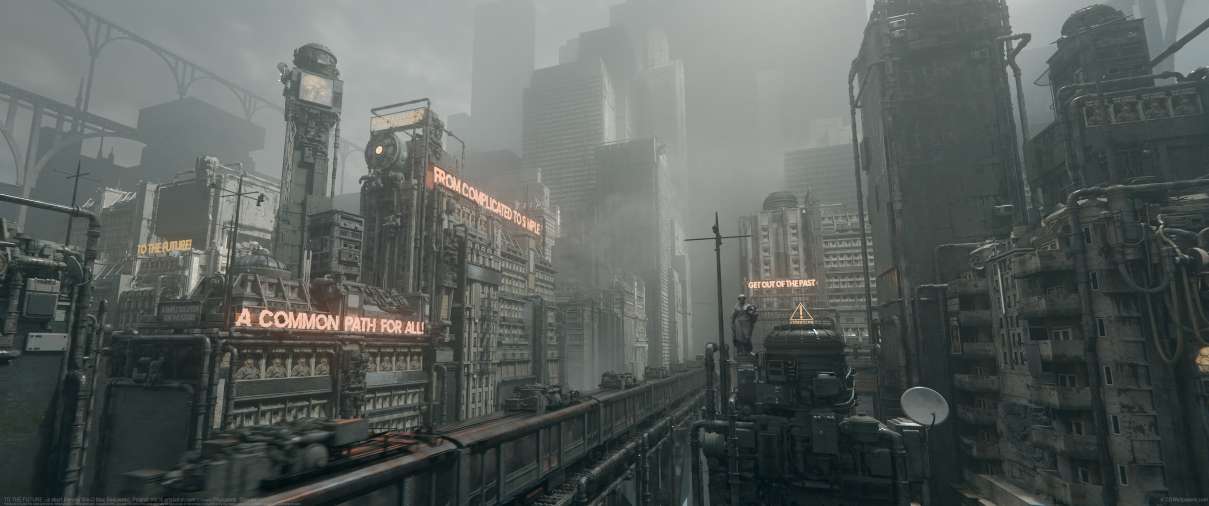 TO THE FUTURE - a short blender film ultra ancha fondo de escritorio