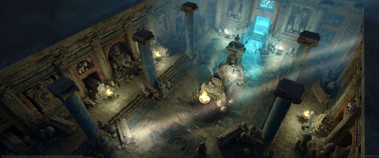 Titan Quest 2 - concept art Richman's tomb ultra ancha fondo de escritorio
