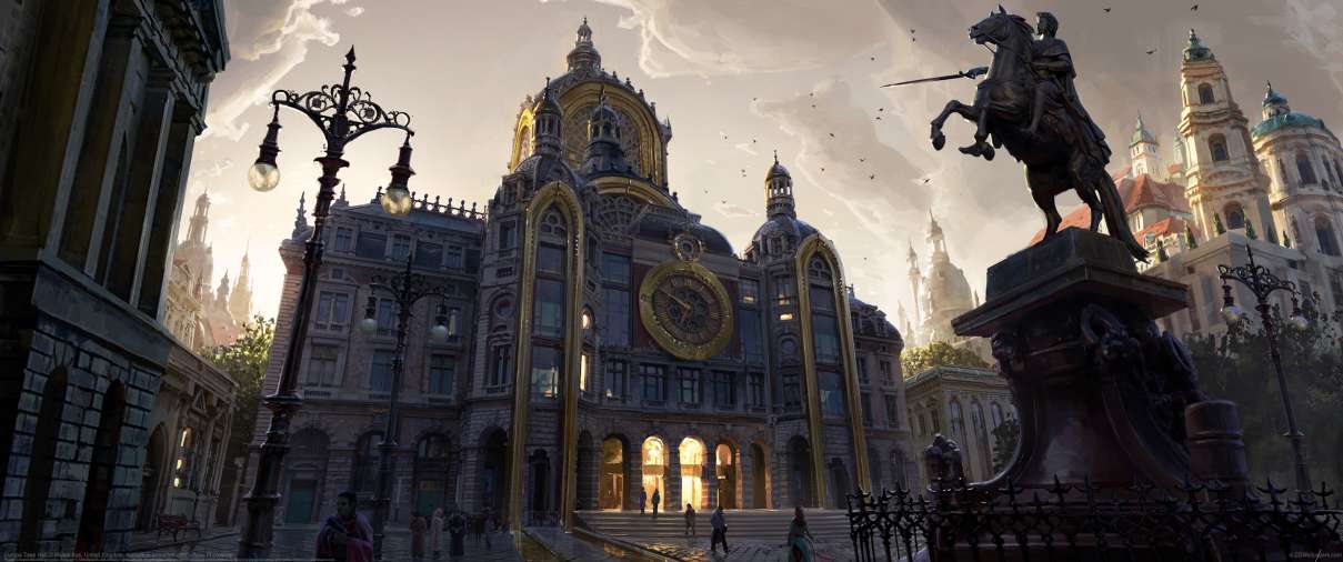 Europa Town Hall ultra ancha fondo de escritorio