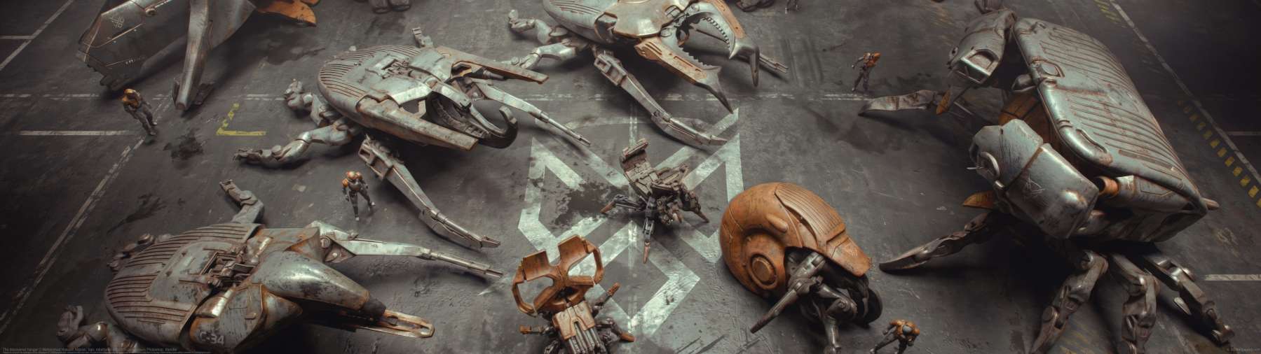 The discovered hangar ultra ancha fondo de escritorio