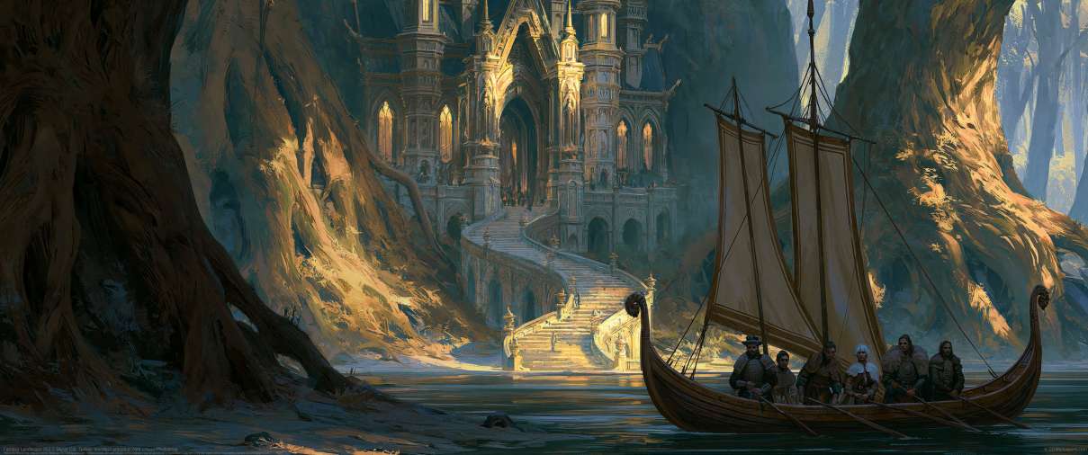 Fantasy Landscape 003 ultra ancha fondo de escritorio