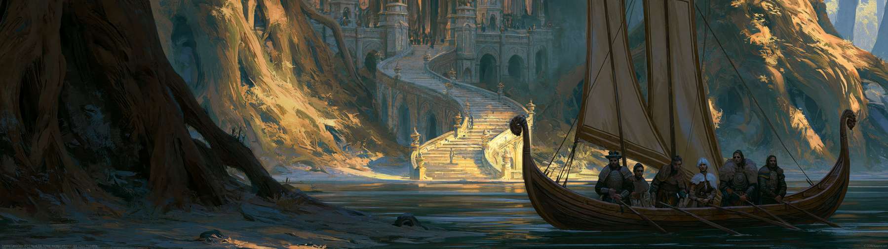 Fantasy Landscape 003 ultra ancha fondo de escritorio